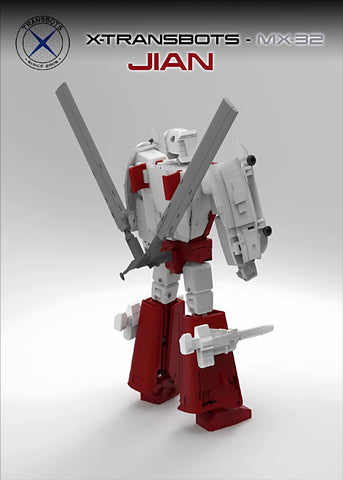 XTransbots MX-32 MX32 Jian (Blades, Defensor Combiner) 20.5cm / 8"