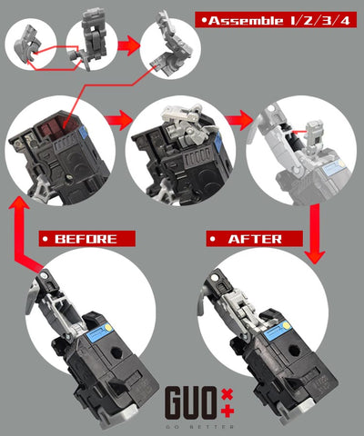 Go Better Studio GX-69 GX69 GB1137 GB-1137 Upgrade Kit / Gap fillers for Legacy Evolution Insecticon Bombshell Upgrade Kit