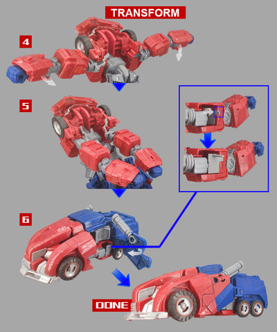 Go Better Studio GX-55A GX55A Gap fillers for WFC Studio Series Voyager 03 Gamer Edition SS GE03 Optimus Prime Upgrade Kit