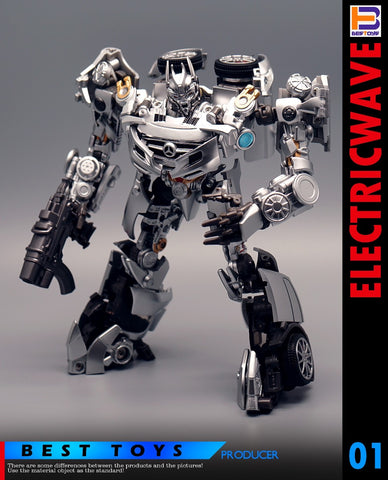 4th Party Best Toys BT01 BT-01 Acoustic Wave Not NA Newage XM01 Mistra (Not Bayverse DOTM Soundwave)  17cm / 6.7"