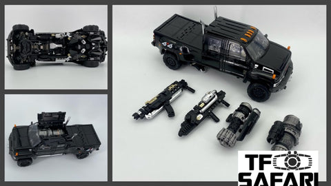 4th Party Black Apple M-06 M06（KO Not MPM06 MPM-06）Masterpiece Ironhide Oversized (Black Apple Alloy Modified version / Black Box)