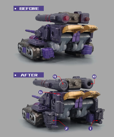 Go Better Studio GX-50 GX50 Uptrade Kit for Legacy Evolution Comic Verse Tarn ( Upgrade Kit+ Gap Fillers)