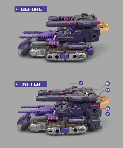 Go Better Studio GX-50 GX50 Uptrade Kit for Legacy Evolution Comic Verse Tarn ( Upgrade Kit+ Gap Fillers)