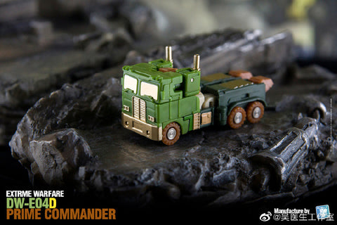 Dr.Wu & Mechanic Studio Extreme Warfare DW-E04E (Eva Version) / DWE04D (Green Version) Prime Commander (Optimus Prime)  w/ convoy Legends Class 6cm / 4.6"