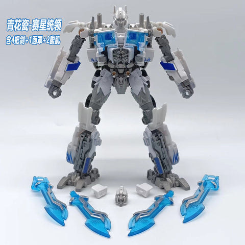 4th party BW BAIWEI TW1022A TW-1022A Ultra Magnus / White Optimus Prime (Modified KO SS32 / SS44) & Weapon Set Black Version 17.5cm / 6.9"