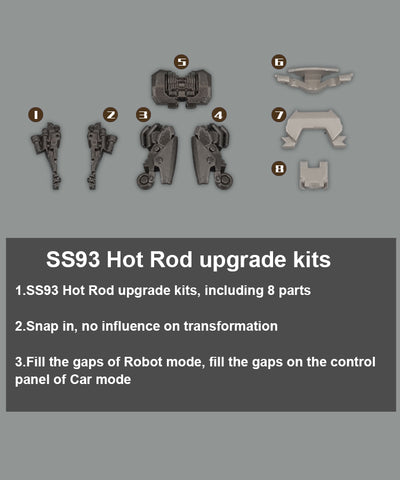 Go Better Studio GX-53 GX53 Gap fillers for Studio Series 93 SS93 Hot Rod ( Upgrade Kit+ Gap Fillers)