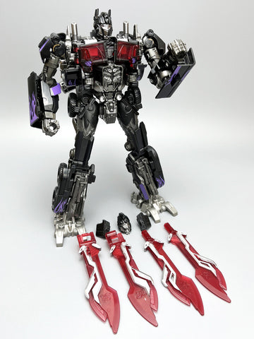 4th party BW BAIWEI TW1022B TW-1022B Nemesis Prime (Modified KO SS32 / SS44) & Weapon Set Black Version 17.5cm / 6.9"