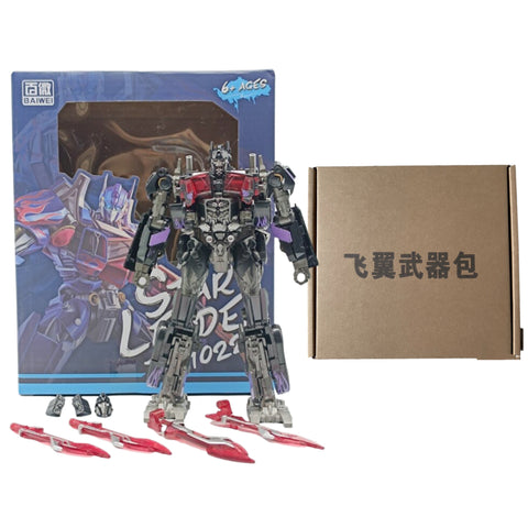 4th party BW BAIWEI TW1022B TW-1022B Nemesis Prime (Modified KO SS32 / SS44) & Weapon Set Black Version 17.5cm / 6.9"