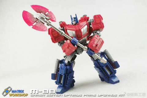 Matrix Workshop M88 M-88 Weapon set (Gun / Axe) for Studio Series WFC Gamer Edition SS GE03 Optimus Prime Upgrade Kit