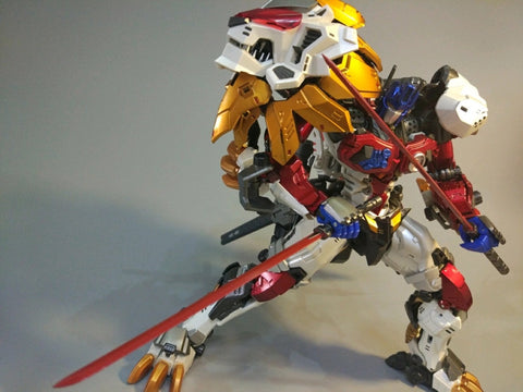 NeoArt Toys NT-10 NT10 Dual Form Leonidas Beast Muscle White Lion (Lio Convoy / Leo Prime) 21.5cm / 8.5"