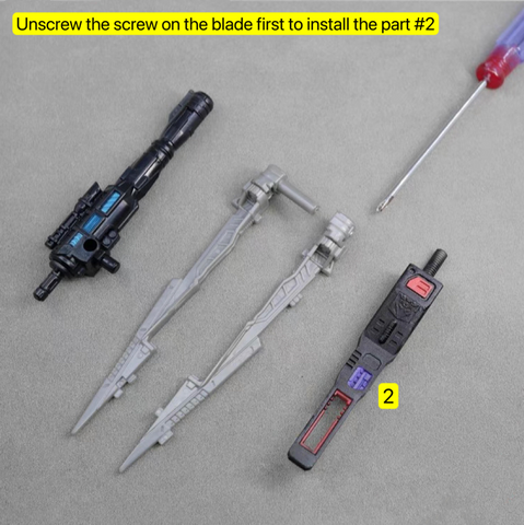 Black Soil Lab BS01 BS-01 IDW Upgrade Kit / Weapon Set for Siege Megatron Upgrade Kit