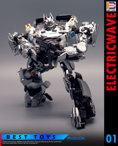 4th Party Best Toys BT01 BT-01 Acoustic Wave Not NA Newage XM01 Mistra (Not Bayverse DOTM Soundwave)  17cm / 6.7"