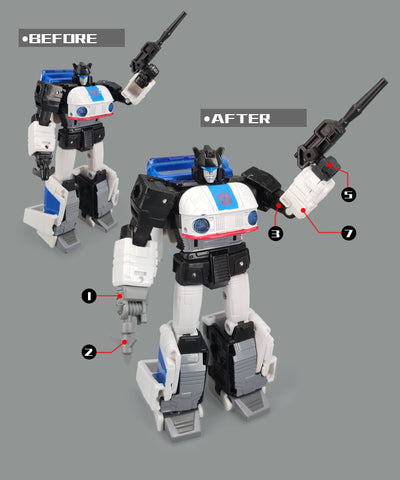 Go Better Studio GX-52 GX52 Gap fillers for Buzzworthy Bumblebee Legacy: Evolution Origin Autobot Jazz  ( Upgrade Kit+ Gap Fillers)