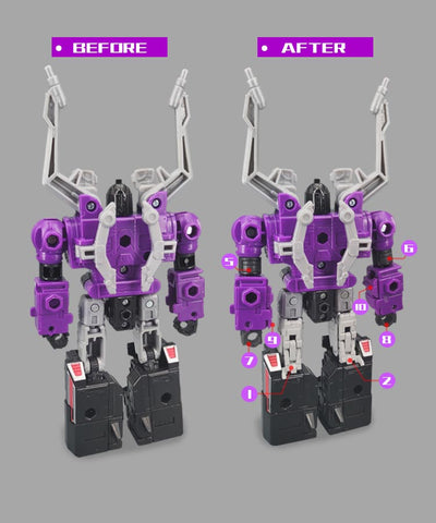 Go Better Studio GX-51 GX51 Gap fillers for Legacy Evolution Shrapnel ( Upgrade Kit+ Gap Fillers)