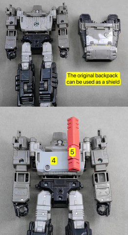 Black Soil Lab BS01 BS-01 IDW Upgrade Kit / Weapon Set for Siege Megatron Upgrade Kit