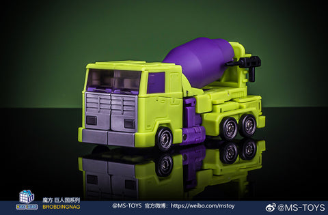 Magic Square MS Toys MS-B37A Shovel Master (Scrapper) & MS-B38A Roller Master (Mixmaster) Constructor Devastator Combiner Set A (2 in 1 set) Metallic Version