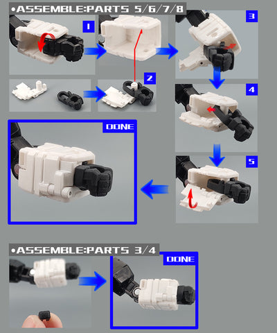 Go Better Studio GX-52 GX52 Gap fillers for Buzzworthy Bumblebee Legacy: Evolution Origin Autobot Jazz  ( Upgrade Kit+ Gap Fillers)