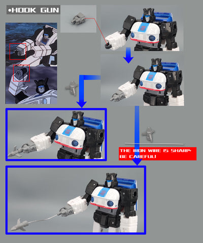 Go Better Studio GX-52 GX52 Gap fillers for Buzzworthy Bumblebee Legacy: Evolution Origin Autobot Jazz  ( Upgrade Kit+ Gap Fillers)