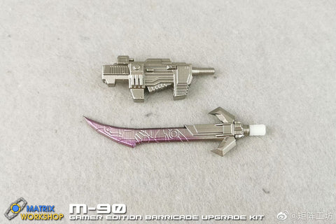 Matrix Workshop M90 M-90 Weapon set (Gun / Sword) for Studio Series Deluxe Class 02 Gamer Edition SS GE02 Barricade Upgrade Kit