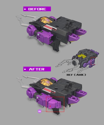 Go Better Studio GX-51 GX51 Gap fillers for Legacy Evolution Shrapnel ( Upgrade Kit+ Gap Fillers)