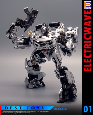 4th Party Best Toys BT01 BT-01 Acoustic Wave Not NA Newage XM01 Mistra (Not Bayverse DOTM Soundwave)  17cm / 6.7"