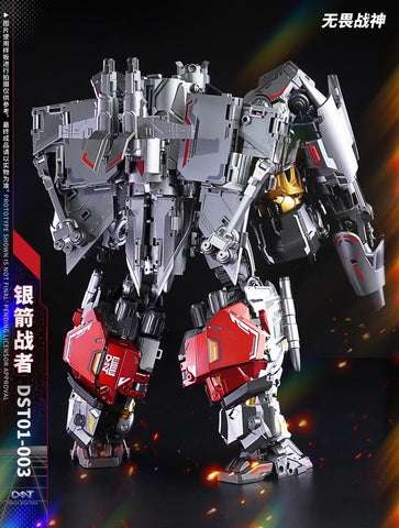 Dream Star Toys  DST01-003 DST-003 Blitzbolt Encourager Combiner ( Silverbolt, Aerialbots , Superion) Metallic Version DreamStarToys