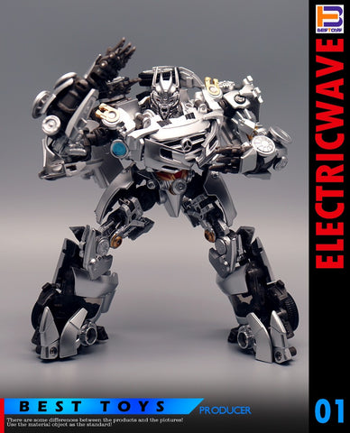 4th Party Best Toys BT01 BT-01 Acoustic Wave Not NA Newage XM01 Mistra (Not Bayverse DOTM Soundwave)  17cm / 6.7"