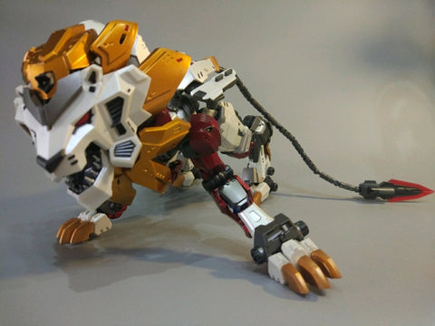 NeoArt Toys NT-10 NT10 Dual Form Leonidas Beast Muscle White Lion (Lio Convoy / Leo Prime) 21.5cm / 8.5"