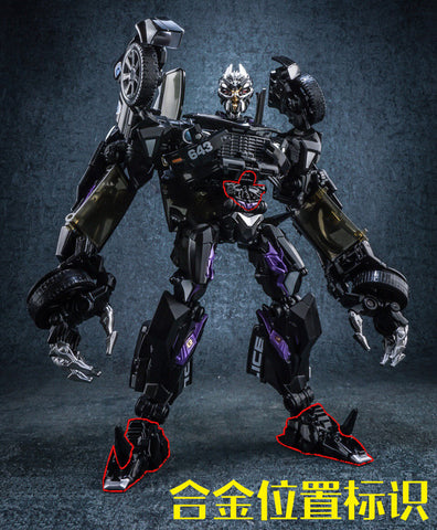 AOYI Mech LS-02 LS02 Barricade (Oversized OS MPM05 MPM-05) BMB Black Mamba  18cm / 7"