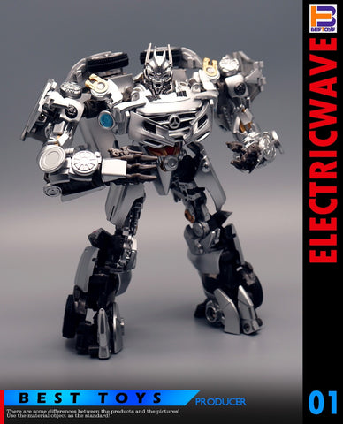 4th Party Best Toys BT01 BT-01 Acoustic Wave Not NA Newage XM01 Mistra (Not Bayverse DOTM Soundwave)  17cm / 6.7"