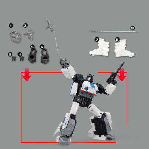 Go Better Studio GX-52 GX52 Gap fillers for Buzzworthy Bumblebee Legacy: Evolution Origin Autobot Jazz  ( Upgrade Kit+ Gap Fillers)