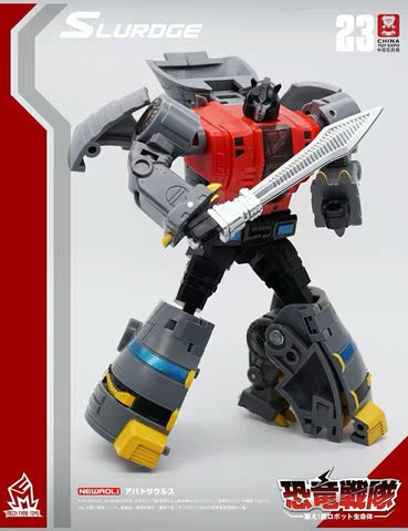 MFT MechFansToys MF21N / 22N / 23N / 24N / 25N Dinobots 5 in 1 Dragon Year Version 5 in 1 set (Grimlock / Slag / Sludge / Swoop / Snarl) Mech Fans Toys 14cm / 5.5"