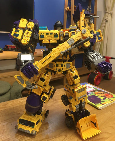 【No Original Box】NBK Devastator Yellow TF Engineering Full Set 6 in 1 (GT-01 Devastator) 38cm