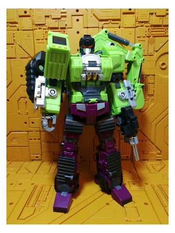 JB Jinbao Devastator Set A Scavenger & Bonecrusher (Oversized GT-01 GT01 Gravity Builder) 21cm