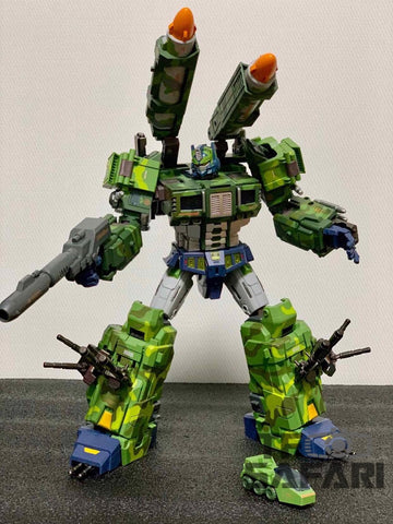 TFC Toys STC-01B  STC01B ST Supreme Tactical Commander Rolling Thunder (Optimus Prime) Jungle version 29cm / 11.5"