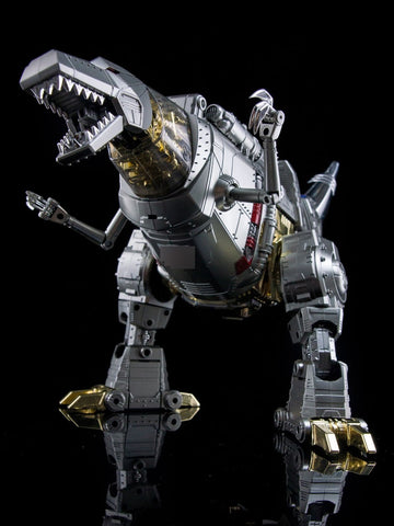 4th Party NB No-Brand Oversized MP-08 MP08 King Grimlock Rexius Prime (Oversized MP-08 Stainless Steel Color Version) 29cm / 11.5"