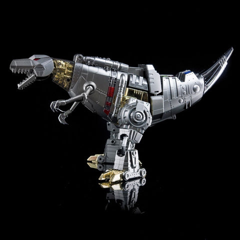 4th Party NB No-Brand Oversized MP-08 MP08 King Grimlock Rexius Prime (Oversized MP-08 Stainless Steel Color Version) 29cm / 11.5"