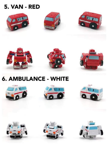 [No box] Weijiang Mini TF Hunting War Q Car (KO Takara Tommy QT Series) 16 in 1