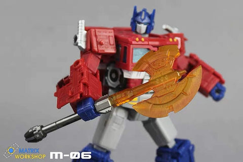 Matrix Workshop M06 M-06 WFC Siege SS-38 Optimus Prime（Voyage Grade）Energon Axe Weapon Set Upgrade Kit