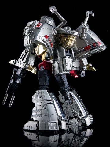 4th Party NB No-Brand Oversized MP-08 MP08 King Grimlock Rexius Prime (Oversized MP-08 Stainless Steel Color Version) 29cm / 11.5"