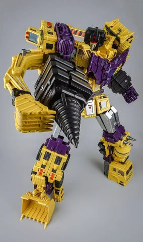 Toyworld TW-C07B TWC07B Yellow Constructor (Devastator Combiner 6 in 1) 50cm