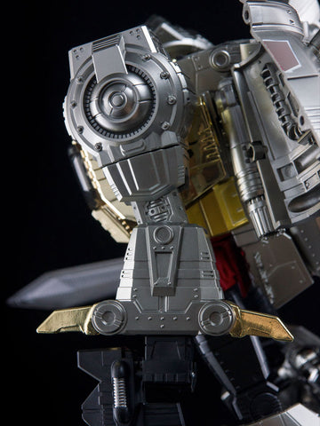 4th Party NB No-Brand Oversized MP-08 MP08 King Grimlock Rexius Prime (Oversized MP-08 Stainless Steel Color Version) 29cm / 11.5"