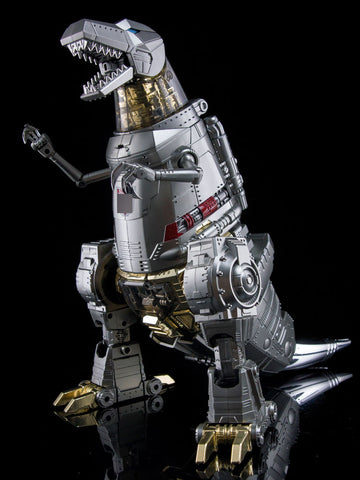 4th Party NB No-Brand Oversized MP-08 MP08 King Grimlock Rexius Prime (Oversized MP-08 Stainless Steel Color Version) 29cm / 11.5"