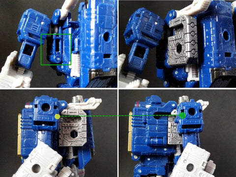 Shockwave Lab SL-51 SL51 Fillers for Siege Soundwave (Voyage Class) Upgrade Kit.