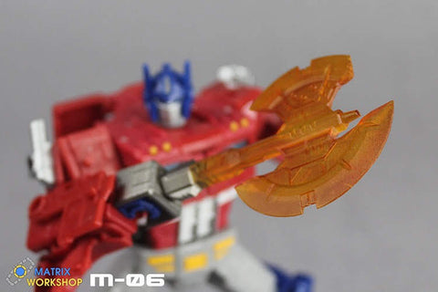 Matrix Workshop M06 M-06 WFC Siege SS-38 Optimus Prime（Voyage Grade）Energon Axe Weapon Set Upgrade Kit