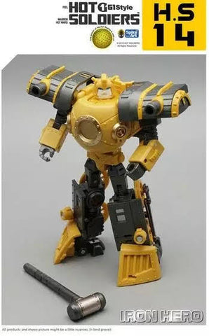 Mech Planet Hot Soldiers HS-14 HS14 Iron Hero Steel Heart (Bumble Bee) 12cm