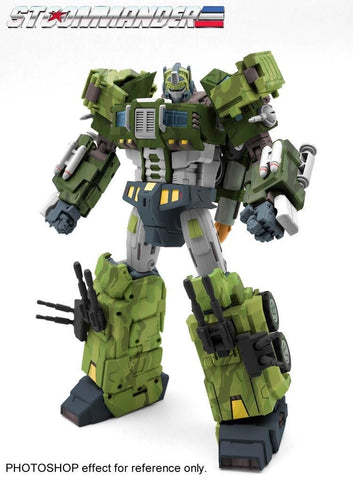 TFC Toys STC-01B  STC01B ST Supreme Tactical Commander Rolling Thunder (Optimus Prime) Jungle version 29cm / 11.5"