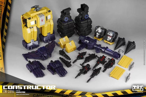 Toyworld TW-C07B TWC07B Yellow Constructor (Devastator Combiner 6 in 1) 50cm