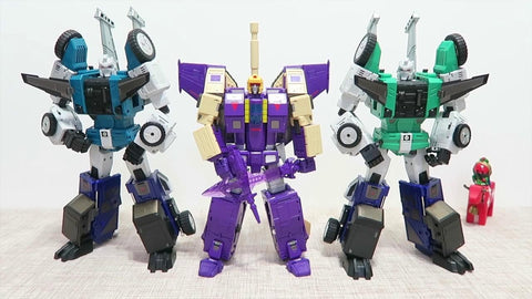 DX9 Toys D10G Hanzo (Sixshot) (G1 Retro Color, Green Chest) 27 cm / 10.5cm