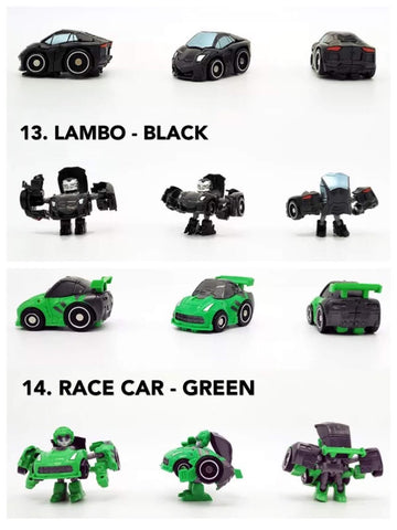 [No box] Weijiang Mini TF Hunting War Q Car (KO Takara Tommy QT Series) 16 in 1